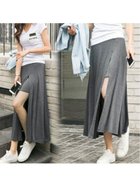【ミニミニストア/miniministore】のインナーパンツ付き スカート ロング マキシスカート 春夏スカート スリット きれいめ 人気、トレンドファッション・服の通販 founy(ファニー) ファッション Fashion レディースファッション Fashion for Women スカート Skirts インナー Innerwear ショート Short, Short Length スリット Slit, Slit Detail マキシ Maxi, Full Length ロング Long, Long-Length 夏 Summer 春 Spring S/S・春夏 SS, Spring/Summer, Warm Season 無地 Plain, Solid Color thumbnail ダークグレー|ID: prp329100004604326 ipo3291000000032761353