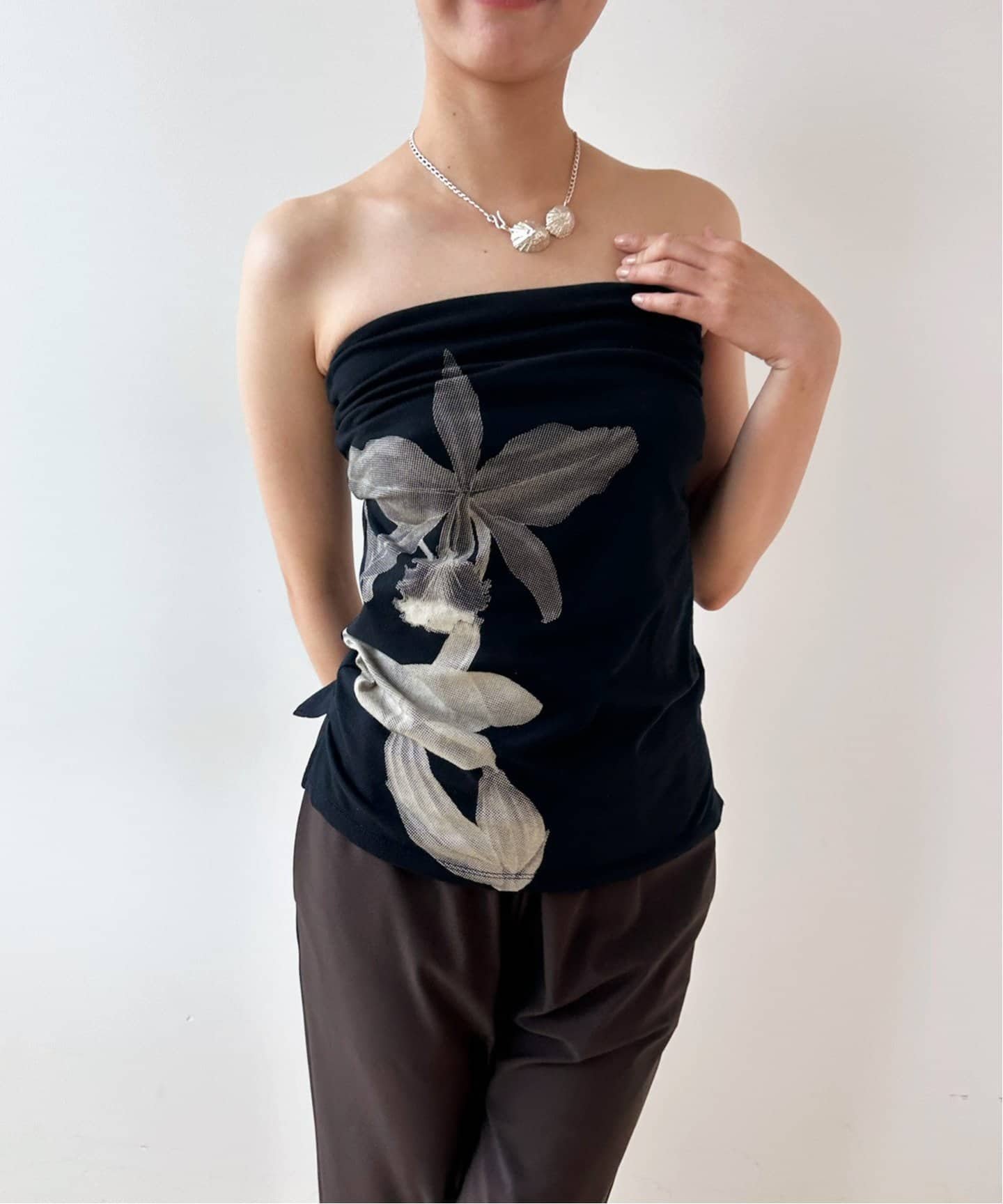 【エディット フォー ルル/edit.for LuLu】のeveryday*LULUベアトップ インテリア・キッズ・メンズ・レディースファッション・服の通販 founy(ファニー) 　ファッション　Fashion　レディースファッション　Fashion for Women　2025年　2025　2025春夏・S/S　Spring/Summer 2025 SS25　おすすめ　Recommended / Our Picks　ストレッチ　Stretch, Stretchy Fabric　モダン　Modern, Contemporary　ワイド　Wide, Wide Fit　夏　Summer　ブラック|ID: prp329100004604338 ipo3291000000032761624