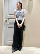 【リリーブラウン/Lily Brown】のチュールビスチェセットオールインワン 人気、トレンドファッション・服の通販 founy(ファニー) ファッション Fashion レディースファッション Fashion for Women トップス・カットソー Cut & Sew Tops ビスチェ Bustiers & Corset Tops / Layered Bustier Style ワンピース Dresses オールインワン・ワンピース Dresses and Jumpsuits スタンダード Standard, Basic チュール Tulip, Tulip Motif バランス Balance, Style Balance フィット Fit, Slim Fit フリル Frill, Ruffle フロント Front, Front Design ベスト Vest, Waistcoat ロンパース Romper, Jumpsuit thumbnail NVY[089]|ID: prp329100004604340 ipo3291000000033106834