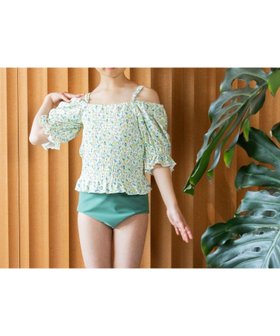 【ローリーズファーム/LOWRYS FARM / KIDS】のシャーリングパフSWIM 人気、トレンドファッション・服の通販 founy(ファニー) ファッション Fashion キッズファッション Fashion for Kids ガーリー Girly, Feminine Style シャーリング Shirring, Ruched セットアップ Set-Up, Coordinated Outfit フィット Fit, Slim Fit ボトム Bottoms, Lower Wear リバーシブル Reversible, Two-Sided 夏 Summer 無地 Plain, Solid Color |ID:prp329100004604358