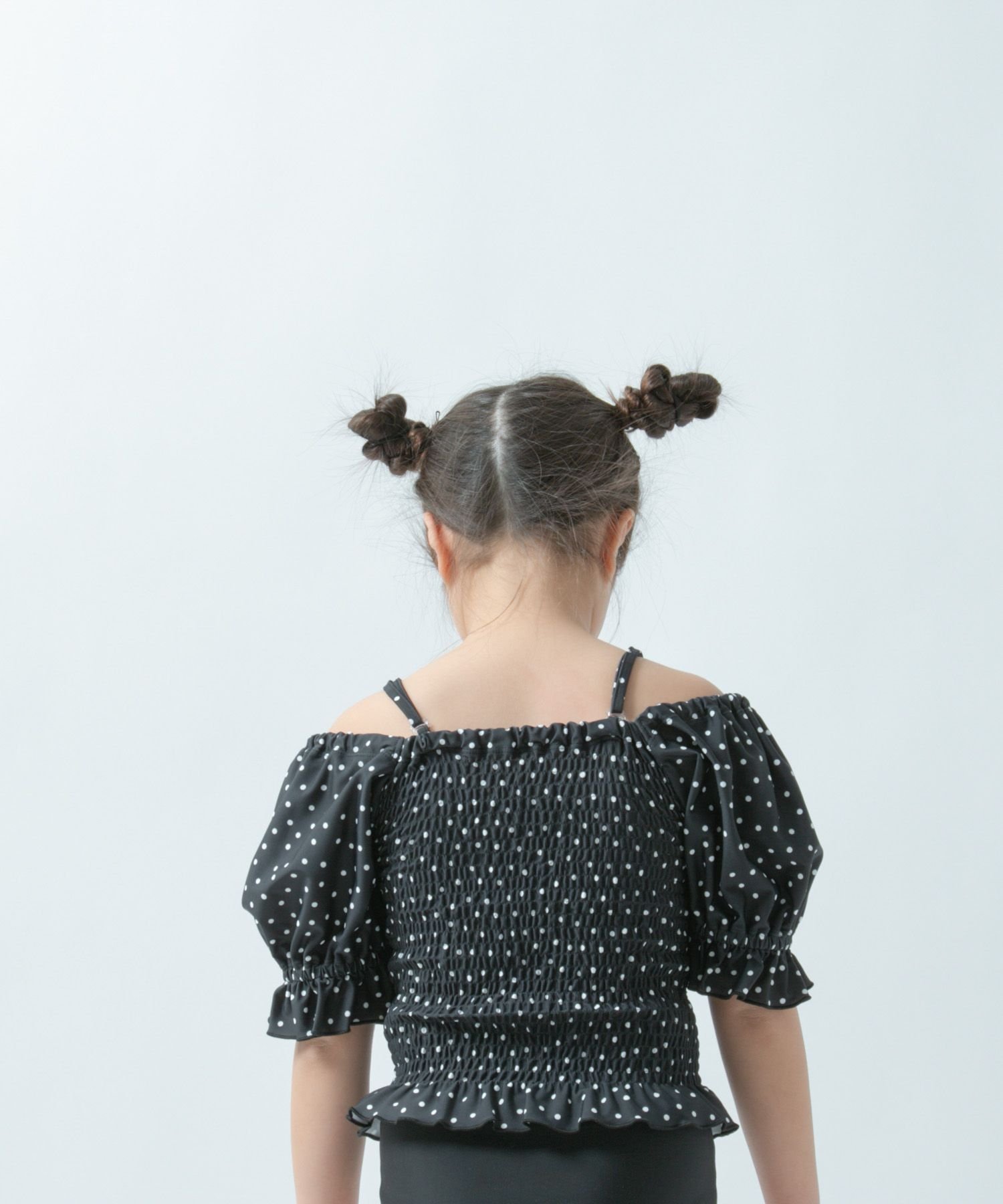 【ローリーズファーム/LOWRYS FARM / KIDS】のシャーリングパフSWIM インテリア・キッズ・メンズ・レディースファッション・服の通販 founy(ファニー) 　ファッション　Fashion　キッズファッション　Fashion for Kids　ガーリー　Girly, Feminine Style　シャーリング　Shirring, Ruched　セットアップ　Set-Up, Coordinated Outfit　フィット　Fit, Slim Fit　ボトム　Bottoms, Lower Wear　リバーシブル　Reversible, Two-Sided　夏　Summer　無地　Plain, Solid Color　BLK|ID: prp329100004604358 ipo3291000000032762049