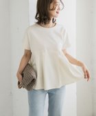 【アーバンリサーチ ドアーズ/URBAN RESEARCH DOORS】のシルケットコットンウエスト切替プルオーバー OFF WHITE|ID: prp329100004604395 ipo3291000000033605819