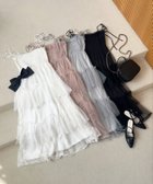 【マジェスティック レゴン/MAJESTIC LEGON】のパールチェーンキャミワンピース 人気、トレンドファッション・服の通販 founy(ファニー) ファッション Fashion レディースファッション Fashion for Women ワンピース Dresses キャミソールワンピース Camisole Dresses ギャザー Gathered, Ruffled シャーリング Shirring, Ruched チェーン Chain, Chain Strap パール Pearl, Pearl Accent フィット Fit, Slim Fit フェミニン Feminine, Girly フリル Frill, Ruffle リボン Ribbon, Bow thumbnail オフ/柄|ID: prp329100004604421 ipo3291000000033596731