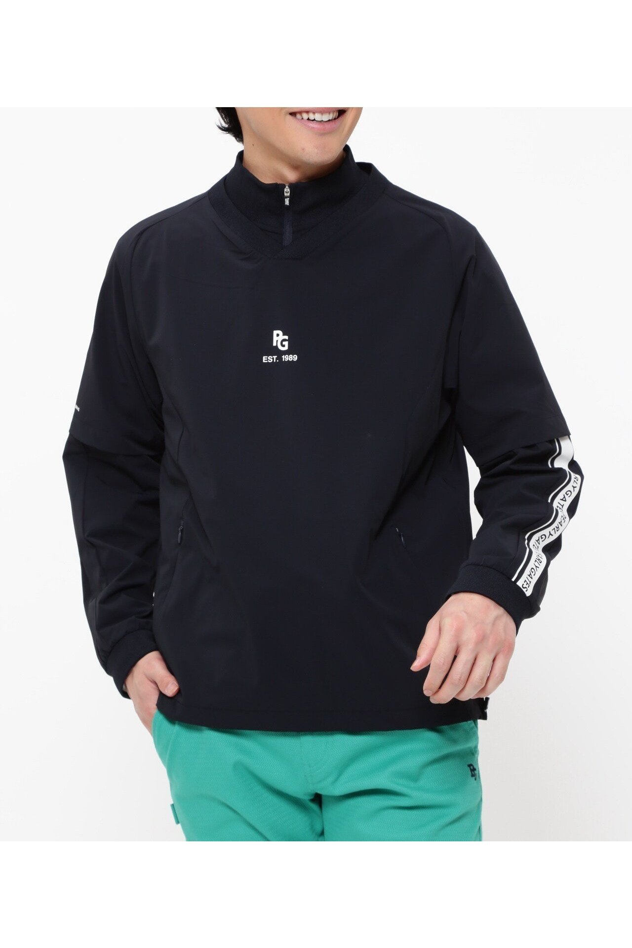 【パーリーゲイツ/PEARLY GATES / MEN】のNY4wayストレッチドビーツインアウター インテリア・キッズ・メンズ・レディースファッション・服の通販 founy(ファニー) 　ファッション　Fashion　メンズファッション　Fashion for Men　アウター　Men's Coats Outerwear　ゴルフ　Golf　シンプル　Simple, Minimal　ストレッチ　Stretch, Stretchy Fabric　ラウンド　Round, Round Neck　切替　Switching, Contrast Panel　ダークネイビー|ID: prp329100004604438 ipo3291000000032763270