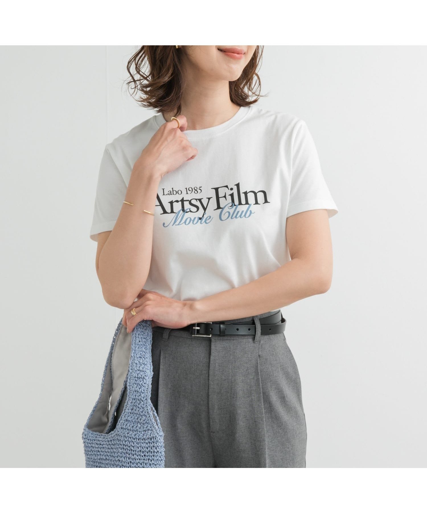 【アーバンリサーチ ドアーズ/URBAN RESEARCH DOORS】のMIXロゴプリントTシャツ インテリア・キッズ・メンズ・レディースファッション・服の通販 founy(ファニー) 　ファッション　Fashion　レディースファッション　Fashion for Women　トップス・カットソー　Cut & Sew Tops　シャツ・ブラウス・オフィスカジュアル　Elegant Blouses & Button-Ups　ロングTシャツ・Tシャツ　Longline T-Shirts & Tees　2025年　2025　2025春夏・S/S　Spring/Summer 2025 SS25　インナー　Innerwear　コンパクト　Compact, Small Size　プリント　Print, Printed Pattern　ミックス　Mix, Mixed Style　夏　Summer　S/S・春夏　SS, Spring/Summer, Warm Season　OFF×BLUE|ID: prp329100004604453 ipo3291000000032763487
