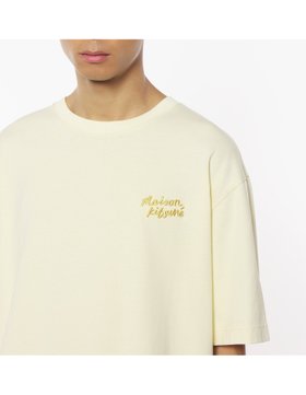 【メゾン キツネ/MAISON KITSUNE / MEN】のMaison Kitsune/MAISON KITSUNE HANDWRITING EMBROIDERY OVERSIZE TEE 人気、トレンドファッション・服の通販 founy(ファニー) ファッション Fashion メンズファッション Fashion for Men 半袖 Short Sleeve, Half Sleeve 夏 Summer S/S・春夏 SS, Spring/Summer, Warm Season |ID:prp329100004604463