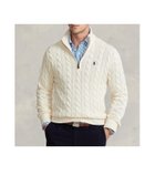 【ラルフローレン/RALPH LAUREN / MEN】のケーブルニット コットン クォータージップ セーター 101ナチュラル|ID: prp329100004604466 ipo3291000000032763753