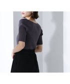 【ナチュラル ビューティー ベーシック/NATURAL BEAUTY BASIC】のVネックワイドリブニット チャコール1|ID: prp329100004604478 ipo3291000000032763914