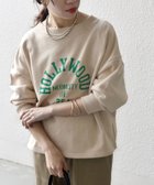 【シップス フォー ウィメン/SHIPS】の【SHIPS any別注】THE KNiTS ロゴ ドルマン ショート スウェット ベージュ|ID: prp329100004604525 ipo3291000000032764618