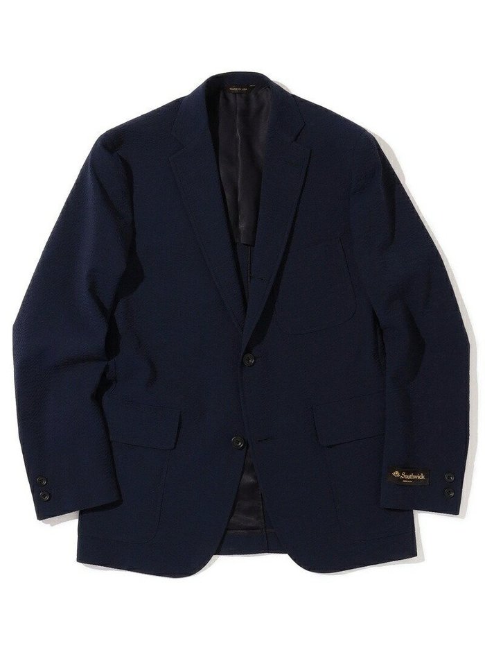 【シップス/SHIPS / MEN】のSouthwick CAMBRIDGE ウール/SOLOTEX シアサッカー 3B ジャケット インテリア・キッズ・メンズ・レディースファッション・服の通販 founy(ファニー) https://founy.com/ ファッション Fashion メンズファッション Fashion for Men ショルダー Shoulder, Shoulder Strap ジャケット Jacket, Outerwear ストレッチ Stretch, Stretchy Fabric セットアップ Set-Up, Coordinated Outfit パッチ Patch, Appliqué フラップ Flap, Flap Pocket ポケット Pocket, Pocket Detail 定番 Standard, Basic Item 日本製 Made In Japan |ID: prp329100004604526 ipo3291000000032764638