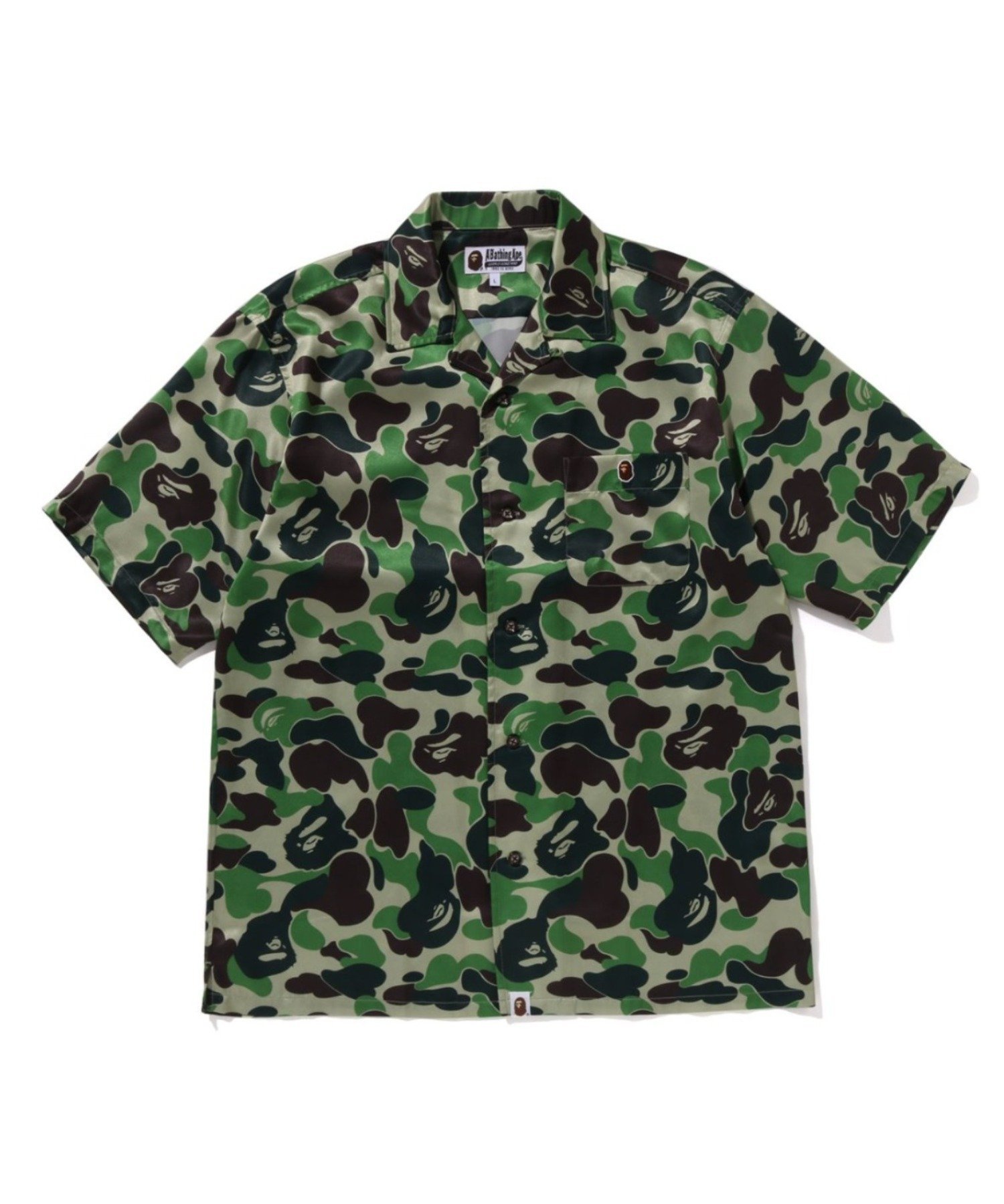 【その他のブランド/Other】のABC CAMO OPEN COLLAR SS SHIRTS インテリア・キッズ・メンズ・レディースファッション・服の通販 founy(ファニー) 　ファッション　Fashion　メンズファッション　Fashion for Men　ワンポイント　One Point, Statement Accent　半袖　Short Sleeve, Half Sleeve　GREEN|ID: prp329100004604533 ipo3291000000032764707
