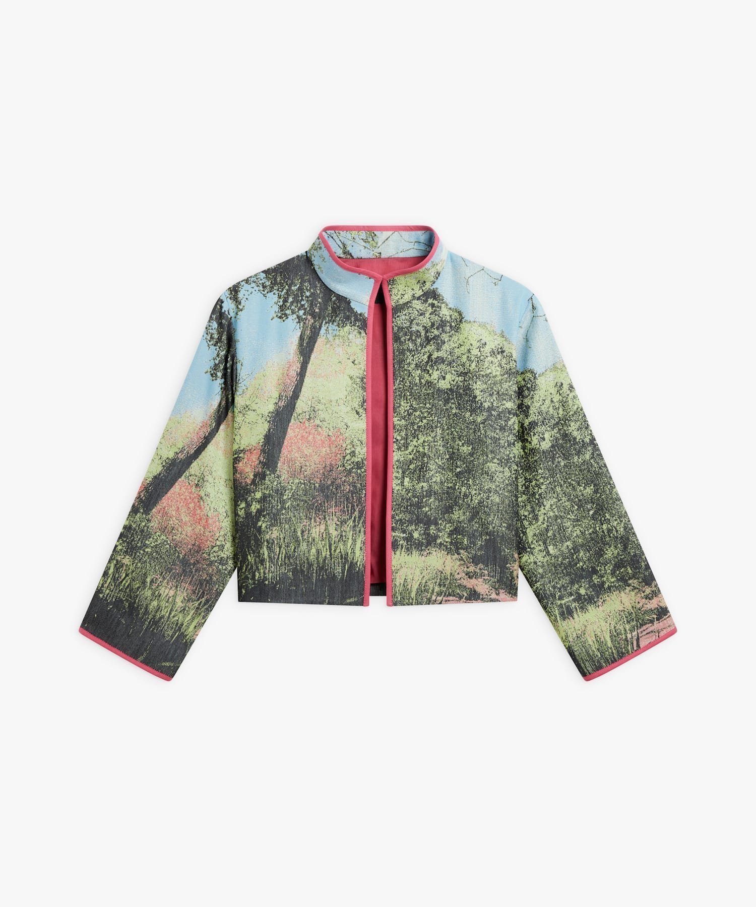 【アニエスベー ファム/agnes b. FEMME】のTU99 VESTE ジャケット 人気、トレンドファッション・服の通販 founy(ファニー) 　ファッション　Fashion　レディースファッション　Fashion for Women　アウター　Coat / Outerwear Collection　レディースジャケット・軽アウター　Jackets　コンパクト　Compact, Small Size　ジャカード／ジャガード　Jacquard, Woven Pattern　ジャケット　Jacket, Outerwear　スタンド　Stand Collar, Upright Stand　パイピング　Piping, Trim Design　プリント　Print, Printed Pattern　 other-1|ID: prp329100004604546 ipo3291000000032764891
