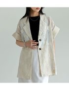 【リエディ/Re:EDIT】のオーガンジー刺繍テーラードジャケット アイボリー|ID: prp329100004604560 ipo3291000000032765045