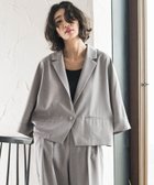 【ラ エフ/Laf…】の【WEB限定】五分袖ショートジャケット≪洗濯機で洗える≫ 人気、トレンドファッション・服の通販 founy(ファニー) ファッション Fashion レディースファッション Fashion for Women アウター Coat / Outerwear Collection レディースジャケット・軽アウター Jackets ショート Short, Short Length ジャケット Jacket, Outerwear トレンド Trend, Trending Now バランス Balance, Style Balance フェミニン Feminine, Girly 洗える Machine Washable thumbnail ライトグレー|ID: prp329100004604574 ipo3291000000032765353