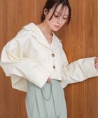 【バブ ブージュルード/Bab Bou Jeloud】のルーズショートトレンチジャケット IVORY|ID: prp329100004604585 ipo3291000000032765606