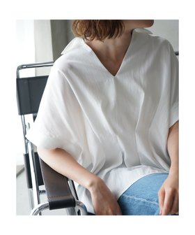 【カリテ/qualite】のウエストタックスキッパー半袖シャツ 人気、トレンドファッション・服の通販 founy(ファニー) ファッション Fashion レディースファッション Fashion for Women トップス・カットソー Cut & Sew Tops シャツ・ブラウス・オフィスカジュアル Elegant Blouses & Button-Ups シンプル Simple, Minimal スキッパー Skipper, Open Collar デニム Denim, Jeans Material エレガント 上品 Elegant 半袖 Short Sleeve, Half Sleeve ビジネス 仕事 通勤 Business / Work / Commuting |ID:prp329100004604609