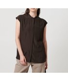 【ユナイテッドアローズ/UNITED ARROWS】のSpiree K/S フレンチスリーブブラウス - ウォッシャブル - 人気、トレンドファッション・服の通販 founy(ファニー) ファッション Fashion レディースファッション Fashion for Women トップス・カットソー Cut & Sew Tops シャツ・ブラウス・オフィスカジュアル Elegant Blouses & Button-Ups インナー Innerwear ウォッシャブル Machine Washable エアリー Airy Texture ギャザー Gathered, Ruffled ジャケット Jacket, Outerwear スリット Slit, Slit Detail マニッシュ Mannish, Boyish 無地 Plain, Solid Color ビジネス 仕事 通勤 Business / Work / Commuting thumbnail DK.BROWN|ID: prp329100004604618 ipo3291000000032766294