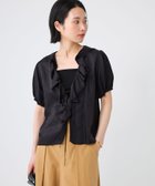 【バビロン/BABYLONE / KIDS】の【provoke】ラッフルブラウス 人気、トレンドファッション・服の通販 founy(ファニー) ファッション Fashion キッズファッション Fashion for Kids キュプラ Cupro, Eco Fabric デニム Denim, Jeans Material 再入荷 Restock / Back in Stock 夏 Summer thumbnail ブラック19|ID: prp329100004604620 ipo3291000000032766317