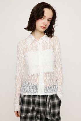【スライ/SLY】のLACE COMPACT シャツ 人気、トレンドファッション・服の通販 founy(ファニー) ファッション Fashion レディースファッション Fashion for Women トップス・カットソー Cut & Sew Tops シャツ・ブラウス・オフィスカジュアル Elegant Blouses & Button-Ups コンパクト Compact, Small Size ストレッチ Stretch, Stretchy Fabric ボトム Bottoms, Lower Wear レース Lace, Lace Fabric 羽織 Haori, Light Jacket |ID:prp329100004604625