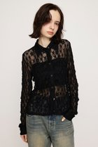 【スライ/SLY】のLACE COMPACT シャツ 人気、トレンドファッション・服の通販 founy(ファニー) ファッション Fashion レディースファッション Fashion for Women トップス・カットソー Cut & Sew Tops シャツ・ブラウス・オフィスカジュアル Elegant Blouses & Button-Ups コンパクト Compact, Small Size ストレッチ Stretch, Stretchy Fabric ボトム Bottoms, Lower Wear レース Lace, Lace Fabric 羽織 Haori, Light Jacket thumbnail BLK|ID: prp329100004604625 ipo3291000000032766381