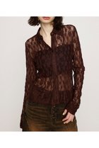 【スライ/SLY】のLACE COMPACT シャツ 人気、トレンドファッション・服の通販 founy(ファニー) ファッション Fashion レディースファッション Fashion for Women トップス・カットソー Cut & Sew Tops シャツ・ブラウス・オフィスカジュアル Elegant Blouses & Button-Ups コンパクト Compact, Small Size ストレッチ Stretch, Stretchy Fabric ボトム Bottoms, Lower Wear レース Lace, Lace Fabric 羽織 Haori, Light Jacket thumbnail BRN|ID: prp329100004604625 ipo3291000000032766383