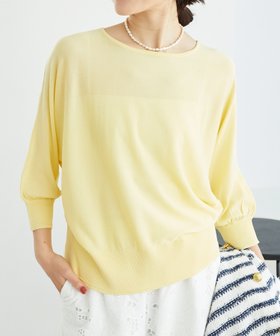 【ルクールブラン/le.coeur blanc】の《手洗い可能》ハイゲージドルマンプルオーバー 人気、トレンドファッション・服の通販 founy(ファニー) ファッション Fashion レディースファッション Fashion for Women トップス・カットソー Cut & Sew Tops カジュアルプルオーバー・ニットトップス Pullovers & Knit Tops / Casual Pullovers おすすめ Recommended / Our Picks ウェーブ Wavy Pattern ギャザー Gathered, Ruffled ボトム Bottoms, Lower Wear エレガント 上品 Elegant 夏 Summer 春 Spring 羽織 Haori, Light Jacket |ID:prp329100004604627