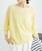 【ルクールブラン/le.coeur blanc】の《手洗い可能》ハイゲージドルマンプルオーバー 人気、トレンドファッション・服の通販 founy(ファニー) ファッション Fashion レディースファッション Fashion for Women トップス・カットソー Cut & Sew Tops カジュアルプルオーバー・ニットトップス Pullovers & Knit Tops / Casual Pullovers おすすめ Recommended / Our Picks ウェーブ Wavy Pattern ギャザー Gathered, Ruffled ボトム Bottoms, Lower Wear エレガント 上品 Elegant 夏 Summer 春 Spring 羽織 Haori, Light Jacket thumbnail イエロー|ID: prp329100004604627 ipo3291000000032766412