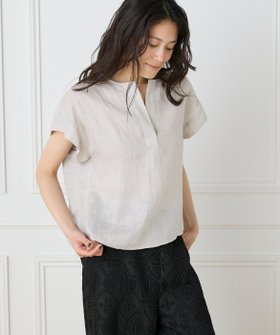 【イネド/INED】のリネンスキッパーブラウス 人気、トレンドファッション・服の通販 founy(ファニー) ファッション Fashion レディースファッション Fashion for Women トップス・カットソー Cut & Sew Tops シャツ・ブラウス・オフィスカジュアル Elegant Blouses & Button-Ups スマート Smart, Elegant リネン Linen, Linen Fabric エレガント 上品 Elegant |ID:prp329100004604628
