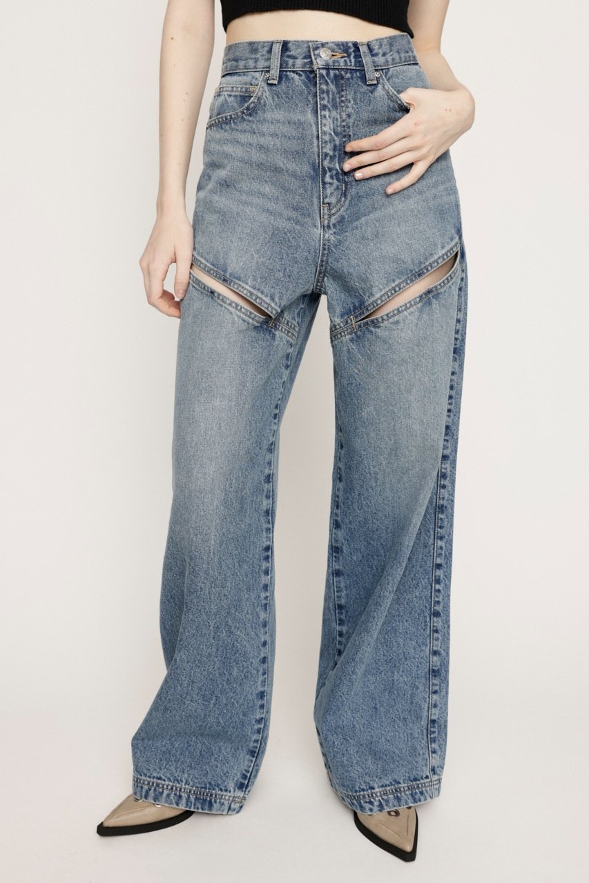 【スライ/SLY】のJ/W HOLE TUCK パンツ 人気、トレンドファッション・服の通販 founy(ファニー) 　ファッション　Fashion　レディースファッション　Fashion for Women　パンツ　Pants & Trousers　おすすめ　Recommended / Our Picks　ガーリー　Girly, Feminine Style　ケミカル　Chemical, Chemical Wash　ストレート　Straight, Straight Cut　デニム　Denim, Jeans Material　フィット　Fit, Slim Fit　ワンポイント　One Point, Statement Accent　今季　This Season, Current Season　夏　Summer　春　Spring　S/S・春夏　SS, Spring/Summer, Warm Season　 other-1|ID: prp329100004604672 ipo3291000000032767634