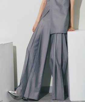 【スマイルオーキッド/SMILE ORCHID】のプリーツワイドパンツ 人気、トレンドファッション・服の通販 founy(ファニー) ファッション Fashion レディースファッション Fashion for Women パンツ Pants & Trousers ドレープ Drape, Draping Fabric プリーツ Pleats, Pleated リラックス Relax, Relaxed Fit ワイド Wide, Wide Fit エレガント 上品 Elegant |ID:prp329100004604725