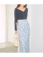 【スナイデル/SNIDEL】のフェザージャガードプリントスカート 人気、トレンドファッション・服の通販 founy(ファニー) ファッション Fashion レディースファッション Fashion for Women スカート Skirts おすすめ Recommended / Our Picks ウェーブ Wavy Pattern シンプル Simple, Minimal ストレート Straight, Straight Cut スリット Slit, Slit Detail タイトスカート Pencil Skirt, Tight Skirt フェザー Feather, Feather Detail プリント Print, Printed Pattern ロング Long, Long-Length 春 Spring thumbnail NVY[089]|ID: prp329100004605025 ipo3291000000032775041