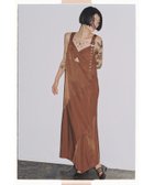 【ビームス ウイメン/BEAMS】のベルト ストラップ ワンピース BROWN|ID: prp329100004605061 ipo3291000000033349618