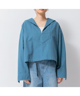 【ジョンブルプライベートラボ/Johnbull Private labo】のJohnbull/スラブバックサテンセーラーカラーシャツ 人気、トレンドファッション・服の通販 founy(ファニー) ファッション Fashion レディースファッション Fashion for Women トップス・カットソー Cut & Sew Tops シャツ・ブラウス・オフィスカジュアル Elegant Blouses & Button-Ups バッグ Bags おすすめ Recommended / Our Picks バランス Balance, Style Balance ボトム Bottoms, Lower Wear ミリタリー Military, Army Style 定番 Standard, Basic Item |ID:prp329100004605135