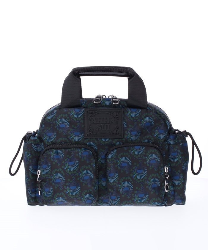 【クイーポ/KUIPO】のジャーニー 2WAYミニボストン パープル インテリア・キッズ・メンズ・レディースファッション・服の通販 founy(ファニー) 　ファッション　Fashion　レディースファッション　Fashion for Women　コレクション　Collection, Seasonal Line　ショルダー　Shoulder, Shoulder Strap　トラベル　Travel, Travel Gear　パッチ　Patch, Appliqué　パープル　Purple, Violet　プリント　Print, Printed Pattern　ボストン　Boston　ブルー|ID: prp329100004605144 ipo3291000000032776573