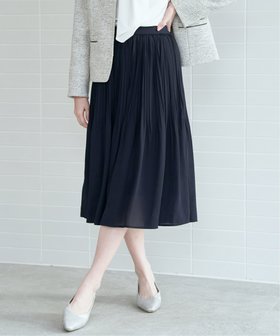 【イッカ/ikka】のシフォンプリーツスカート 人気、トレンドファッション・服の通販 founy(ファニー) ファッション Fashion レディースファッション Fashion for Women スカート Skirts プリーツスカート / 上品フェミニンスタイル Pleated Skirts ジャケット Jacket, Outerwear ジョーゼット Georgette, Semi-Sheer Fabric セレモニー Ceremony ツイード Twill, Twill Weave プリーツ Pleats, Pleated ビジネス 仕事 通勤 Business / Work / Commuting 楽ちん Easy Fit, Comfortable |ID:prp329100004605146