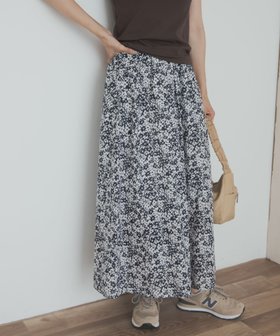 【アーバンリサーチ ドアーズ/URBAN RESEARCH DOORS】のフラワープリントギャザースカート 人気、トレンドファッション・服の通販 founy(ファニー) ファッション Fashion レディースファッション Fashion for Women スカート Skirts 2025年 2025 2025春夏・S/S Spring/Summer 2025 SS25 シンプル Simple, Minimal セットアップ Set-Up, Coordinated Outfit フラワー Flower, Floral フレア Flare, Flared プリント Print, Printed Pattern リラックス Relax, Relaxed Fit エレガント 上品 Elegant 夏 Summer S/S・春夏 SS, Spring/Summer, Warm Season |ID:prp329100004605176