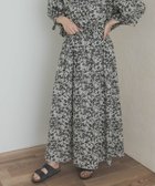 【アーバンリサーチ ドアーズ/URBAN RESEARCH DOORS】のフラワープリントギャザースカート 人気、トレンドファッション・服の通販 founy(ファニー) ファッション Fashion レディースファッション Fashion for Women スカート Skirts 2025年 2025 2025春夏・S/S Spring/Summer 2025 SS25 シンプル Simple, Minimal セットアップ Set-Up, Coordinated Outfit フラワー Flower, Floral フレア Flare, Flared プリント Print, Printed Pattern リラックス Relax, Relaxed Fit エレガント 上品 Elegant 夏 Summer S/S・春夏 SS, Spring/Summer, Warm Season thumbnail NAT×BLK|ID: prp329100004605176 ipo3291000000033191874