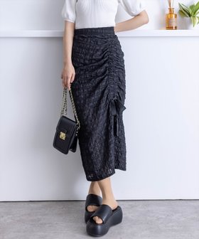 【クリア/clear】の【スタイルアップ効果】シアーチェックギャザーリボンIラインスカート 人気、トレンドファッション・服の通販 founy(ファニー) ファッション Fashion レディースファッション Fashion for Women スカート Skirts カットソー Cut and Sewn Top ギャザー Gathered, Ruffled ショート Short, Short Length シンプル Simple, Minimal リボン Ribbon, Bow 夏 Summer |ID:prp329100004605182
