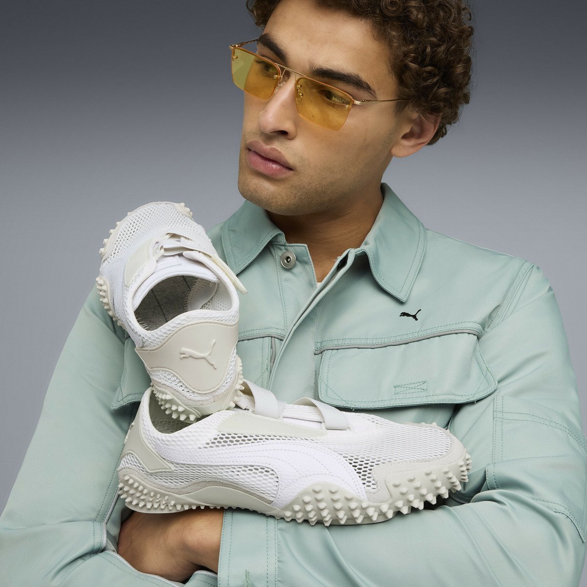 【プーマ/PUMA】のユニセックス モストロ メッシュ スニーカー インテリア・キッズ・メンズ・レディースファッション・服の通販 founy(ファニー) 　ファッション　Fashion　レディースファッション　Fashion for Women　イタリア　Italy　シューズ　Shoes, Footwear　スニーカー　Sneakers, Trainers　メッシュ　Mesh, Net Fabric　夏　Summer　PUMA White-Vapo|ID: prp329100004605218 ipo3291000000032778392