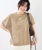 【マイカ ディール/MICA & DEAL】の接触冷感-ビッグシルエットT-shirt 人気、トレンドファッション・服の通販 founy(ファニー) ファッション Fashion レディースファッション Fashion for Women トップス・カットソー Cut & Sew Tops シャツ・ブラウス・オフィスカジュアル Elegant Blouses & Button-Ups ロングTシャツ・Tシャツ Longline T-Shirts & Tees シルク Silk, 100% Silk シンプル Simple, Minimal スタイリッシュ Stylish, Fashionable ビッグ Big, Oversized ロールアップ Roll-Up, Cuffed Hem thumbnail BEIGE|ID: prp329100004605229 ipo3291000000034127589