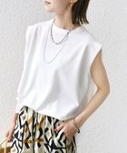 【シップス フォー ウィメン/SHIPS】の接触冷感 ポンチ ノースリーブ プルオーバー ホワイト|ID: prp329100004605234 ipo3291000000032778776