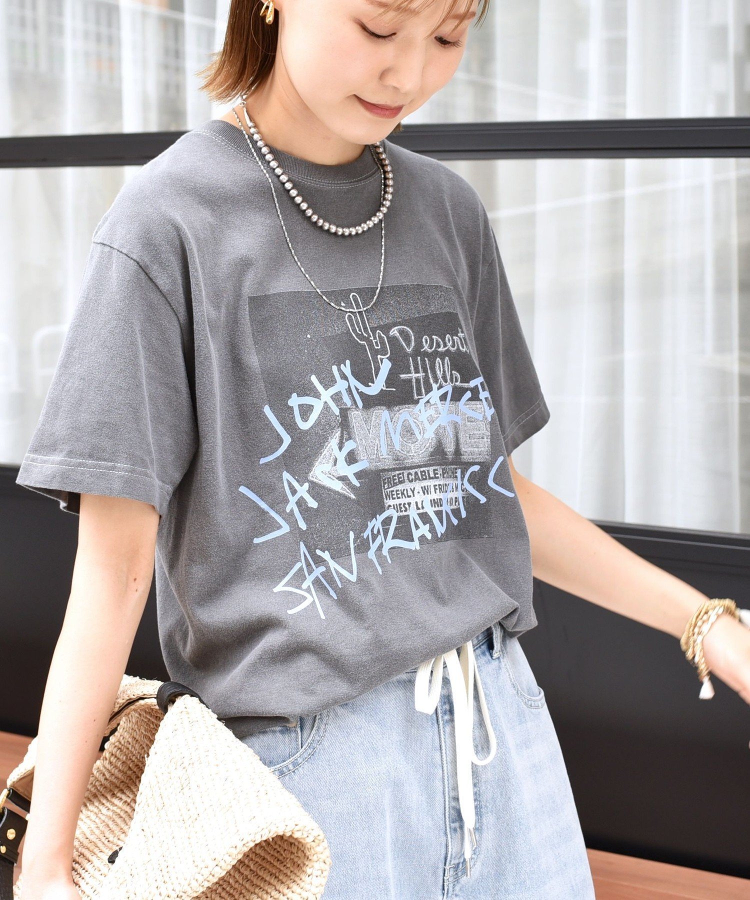 【シップス フォー ウィメン/SHIPS】の【SHIPS別注】J.J MERCER プリント TEE インテリア・キッズ・メンズ・レディースファッション・服の通販 founy(ファニー) 　ファッション　Fashion　レディースファッション　Fashion for Women　2025年　2025　2025-2026秋冬・A/W　Autumn/Winter 2025–26 AW25–26　プリント　Print, Printed Pattern　ポケット　Pocket, Pocket Detail　別注　Limited Edition, Custom Order　夏　Summer　秋　Autumn　ダークグレー|ID: prp329100004605308 ipo3291000000032781418