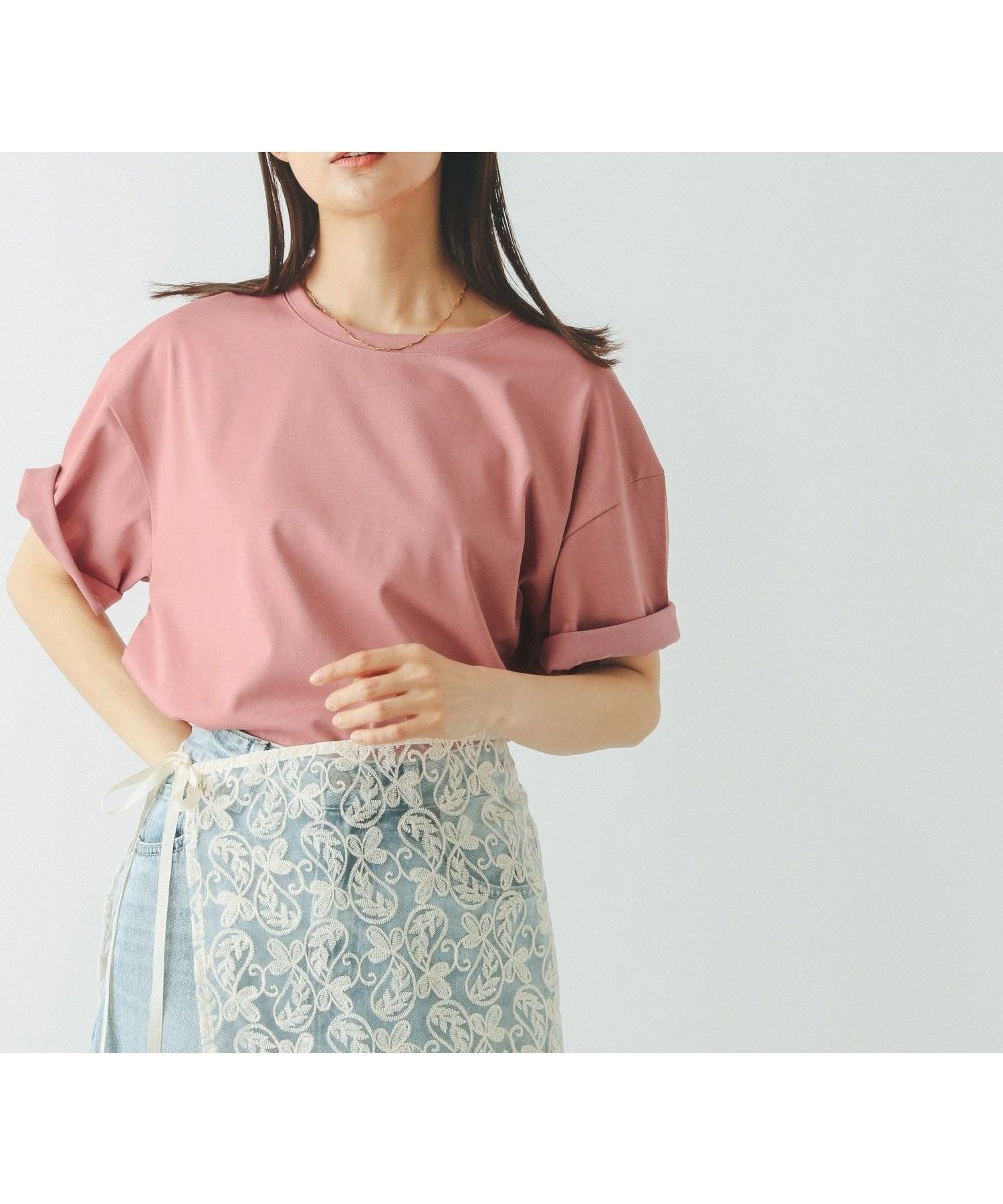 【グローバルワーク/GLOBAL WORK】の汗染み軽減ワイドT/499676 インテリア・キッズ・メンズ・レディースファッション・服の通販 founy(ファニー) 　ファッション　Fashion　レディースファッション　Fashion for Women　スリット　Slit, Slit Detail　フレア　Flare, Flared　プリント　Print, Printed Pattern　ベーシック　Basic, Essential　ボトム　Bottoms, Lower Wear　ワイド　Wide, Wide Fit　夏　Summer　クスミピンク25|ID: prp329100004605316 ipo3291000000033834406