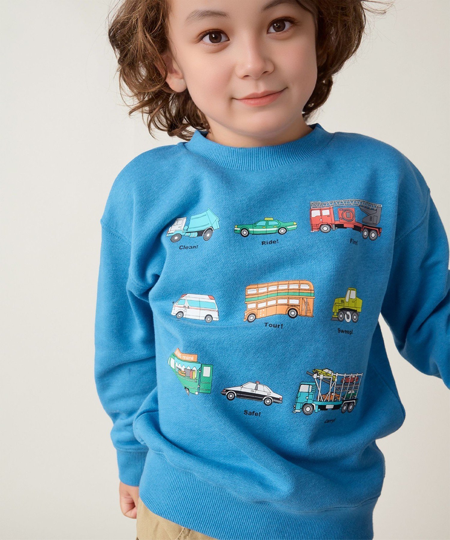 【ビームス ミニ/BEAMS mini / KIDS】のワーキングカー スウェット 24AW(90~130cm) インテリア・キッズ・メンズ・レディースファッション・服の通販 founy(ファニー) 　ファッション　Fashion　キッズファッション　Fashion for Kids　2024年　2024　2024-2025秋冬・A/W　Autumn/Winter 2024–25 AW24–25　スウェット / スエット　Sweatshirt, Sweatwear　BLUE|ID: prp329100004605345 ipo3291000000033309823