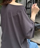 【チャオパニックティピー/CIAOPANIC TYPY】のシアースラブワンポイント刺繍オーバー半袖Tee 人気、トレンドファッション・服の通販 founy(ファニー) ファッション Fashion レディースファッション Fashion for Women トップス・カットソー Cut & Sew Tops シアー Sheer, See-Through ショルダー Shoulder, Shoulder Strap ドロップ Drop Shoulder, Dropped Style 長袖 Long Sleeve, Full Sleeve 半袖 Short Sleeve, Half Sleeve ワンショル One Shoulder, Asymmetrical thumbnail チャコールグレー|ID: prp329100004605360 ipo3291000000033271932
