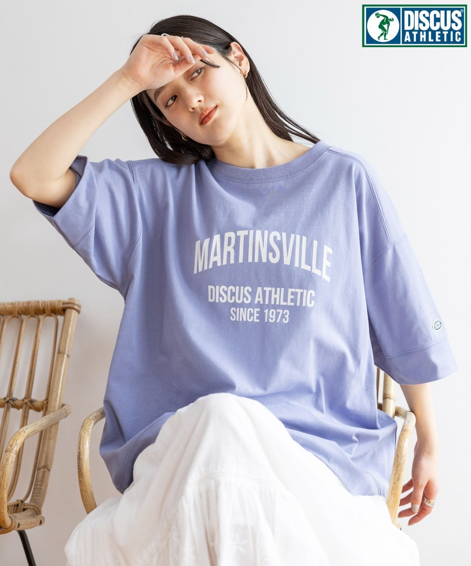 【レイジブルー/RAGEBLUE】のDISCUS/ディスカス カレッジBIGTシャツ インテリア・キッズ・メンズ・レディースファッション・服の通販 founy(ファニー) 　ファッション　Fashion　レディースファッション　Fashion for Women　トップス・カットソー　Cut & Sew Tops　シャツ・ブラウス・オフィスカジュアル　Elegant Blouses & Button-Ups　ロングTシャツ・Tシャツ　Longline T-Shirts & Tees　春　Spring　シンプル　Simple, Minimal　スポーツ　Sports, Activewear　スラックス　Slacks, Dress Pants　ダメージ　Distressed, Destroyed　デニム　Denim, Jeans Material　トレンド　Trend, Trending Now　定番　Standard, Basic Item　人気　Popular, Best Seller　フレア　Flare, Flared　フロント　Front, Front Design　ベーシック　Basic, Essential　ミックス　Mix, Mixed Style　モチーフ　Motif, Design Theme　リラックス　Relax, Relaxed Fit　ルーズ　Loose, Oversized　S/S・春夏　SS, Spring/Summer, Warm Season　おすすめ　Recommended / Our Picks　夏　Summer　ブルー83|ID: prp329100004605369 ipo3291000000032783604
