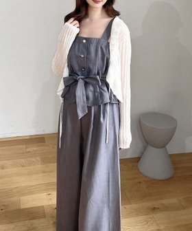 【イング/INGNI】の【WEB限定】多種ボタンキャミ+ワイドパンツ/セットアップ 人気、トレンドファッション・服の通販 founy(ファニー) ファッション Fashion レディースファッション Fashion for Women セットアップ Matching Sets レディースパンツ・ボトムス Pants & Trousers / Bottoms アンサンブル Ensemble Set キャミソール Camisole, Spaghetti Strap Top スタイリッシュ Stylish, Fashionable セットアップ Set-Up, Coordinated Outfit ドレープ Drape, Draping Fabric バランス Balance, Style Balance フロント Front, Front Design ワイド Wide, Wide Fit |ID:prp329100004605382
