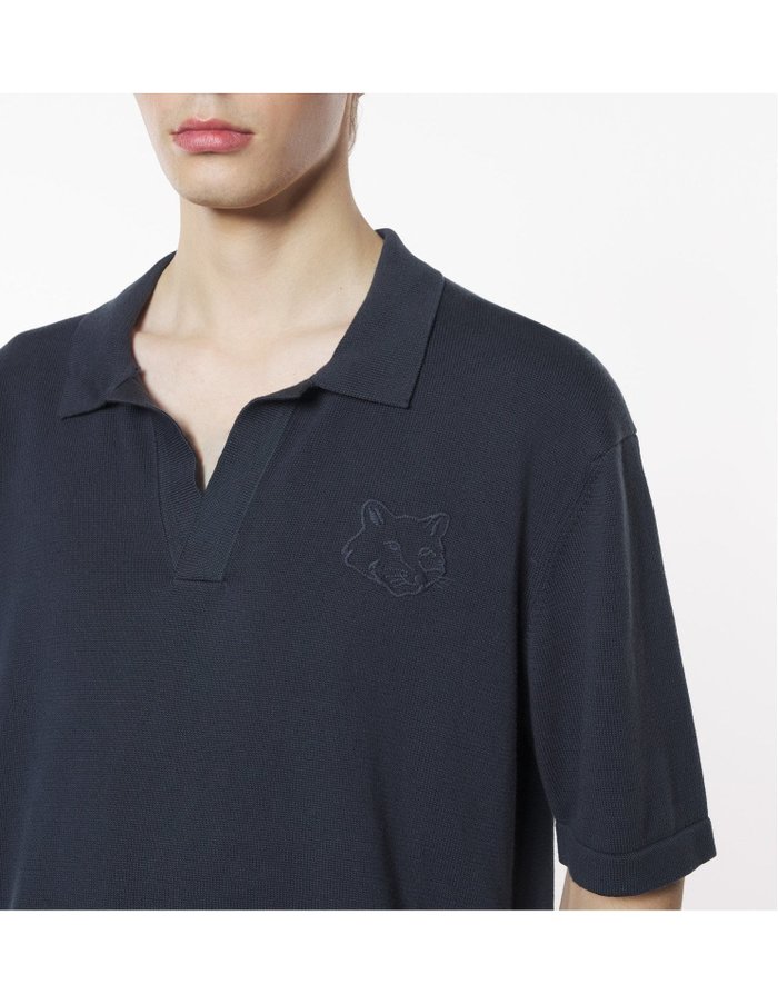 【メゾン キツネ/MAISON KITSUNE / MEN】のMaison Kitsune/BOLD FOX HEAD EMBROIDERED KNITTED POLO インテリア・キッズ・メンズ・レディースファッション・服の通販 founy(ファニー) https://founy.com/ ファッション Fashion メンズファッション Fashion for Men 半袖 Short Sleeve, Half Sleeve 夏 Summer S/S・春夏 SS, Spring/Summer, Warm Season |ID: prp329100004605409 ipo3291000000032784660