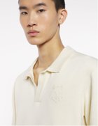 【メゾン キツネ/MAISON KITSUNE / MEN】のMaison Kitsune/BOLD FOX HEAD EMBROIDERED KNITTED POLO RICH VANILLA|ID: prp329100004605409 ipo3291000000032784666