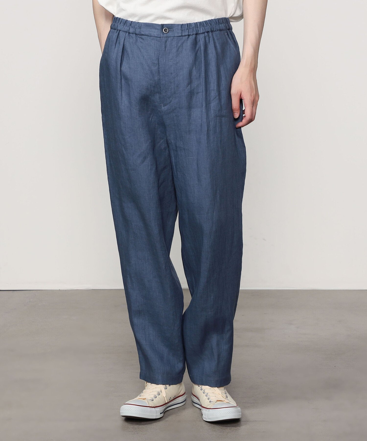 【ビショップ/Bshop / MEN】のリネン イージーパンツ MEN インテリア・キッズ・メンズ・レディースファッション・服の通販 founy(ファニー) 　ファッション　Fashion　メンズファッション　Fashion for Men　ボトムス　Bottoms　タンブラー　Tumbler, Travel Mug　ドローコード　Drawcord, Drawstring Cord　フロント　Front, Front Design　ポケット　Pocket, Pocket Detail　リネン　Linen, Linen Fabric　BLUE|ID: prp329100004605414 ipo3291000000032784755